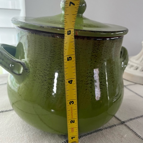 De Silva Terracotta Bean Pot Cookware Covered Made In Italy - Picture 14 of 16